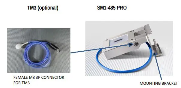 itsensor SM1-485 Pro Digital Solar Meter with External Temperature Probe Input User Manual - SM1-485 PRO installation overview