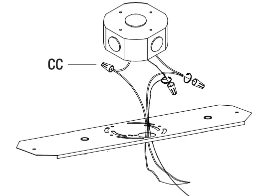 HAMPTON BAY 65133 Rigby 3 Light Matte Black Linear Dining Room Chandelier - 2
