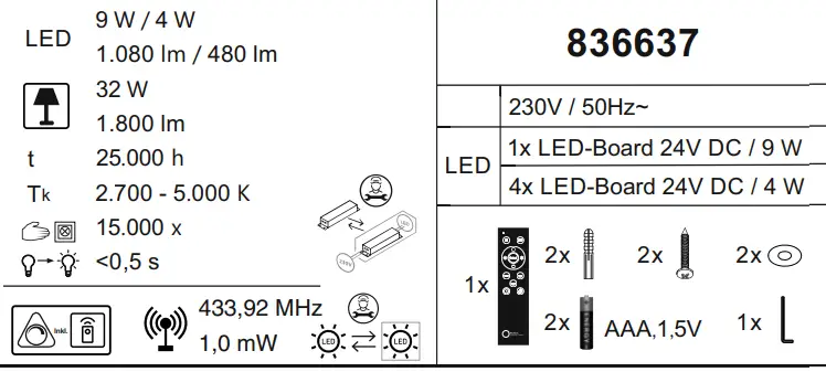 Paul Neuhaus 6121-95 PURE-LINES LED Ceiling Light-FIG1