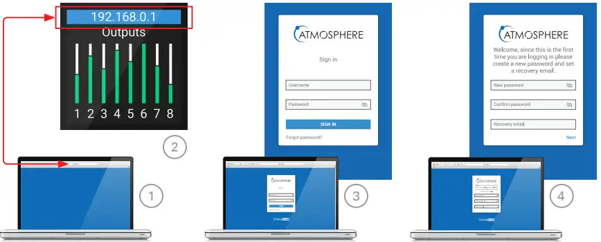 AtlasIED Atmosphere AZM4AZM8 -Logging Into The AZM