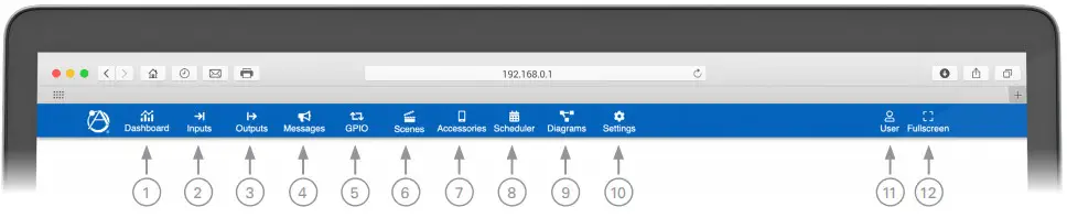 AtlasIED Atmosphere AZM4AZM8 -User Interface