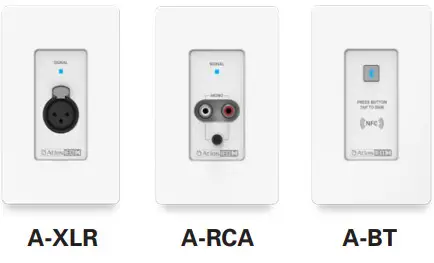 AtlasIED Atmosphere AZM4AZM8 -audio wall plate