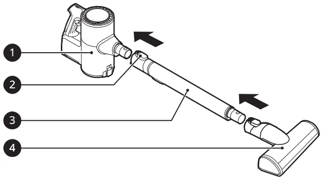 LG A913BM CordZero A9 Cordless Stick Vacuum Cleaner - Mounted 15