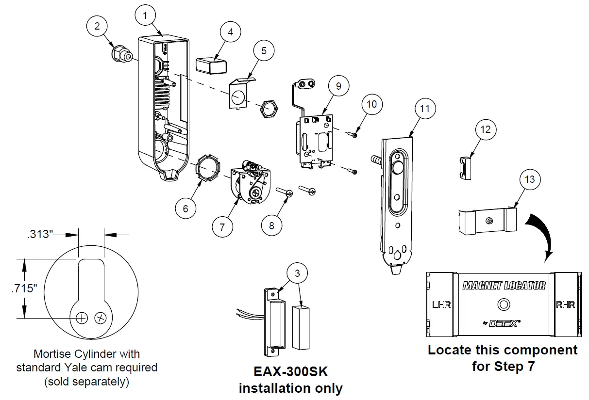 DETEX 105830 Door Prop Alarm 1