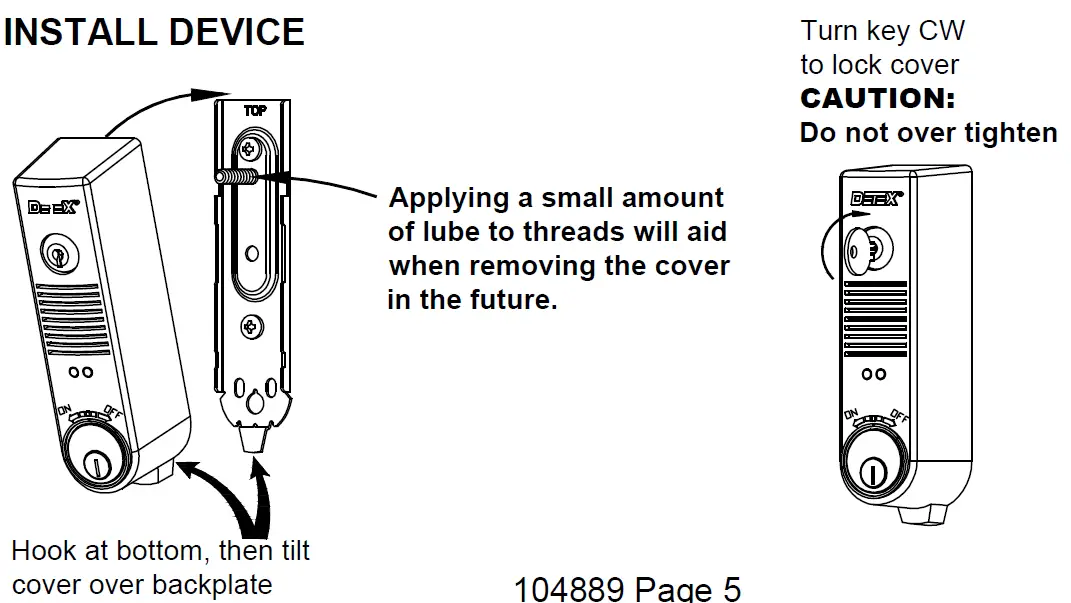 DETEX 105830 Door Prop Alarm 20