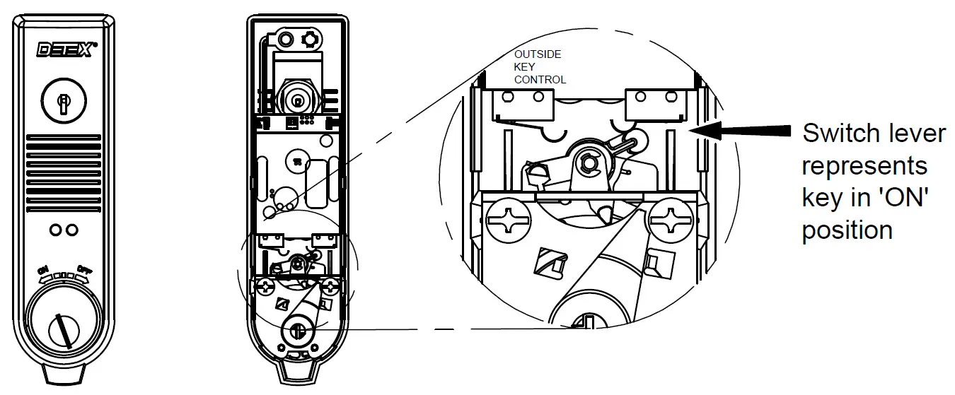 DETEX 105830 Door Prop Alarm 28