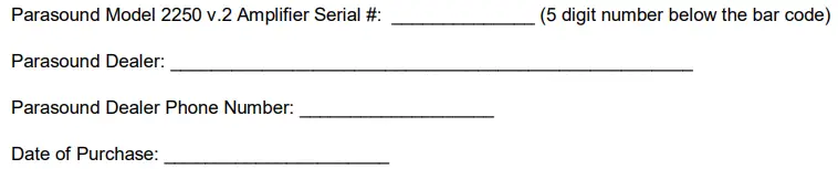 PARASOUND 2250 Two Channel Amplifier-fig2