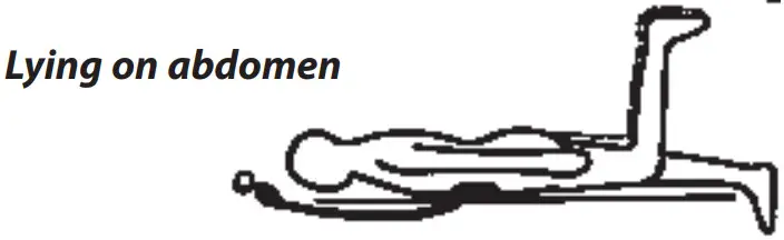 chattanooga Stabilizer Pressure Biofeedback - Lying on abdomen2