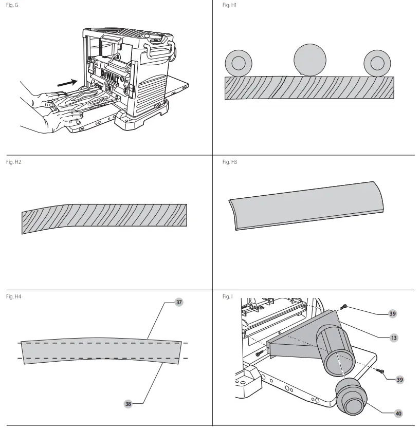DEWALT DW733 12 1 2 Thickness Planer - fig 2