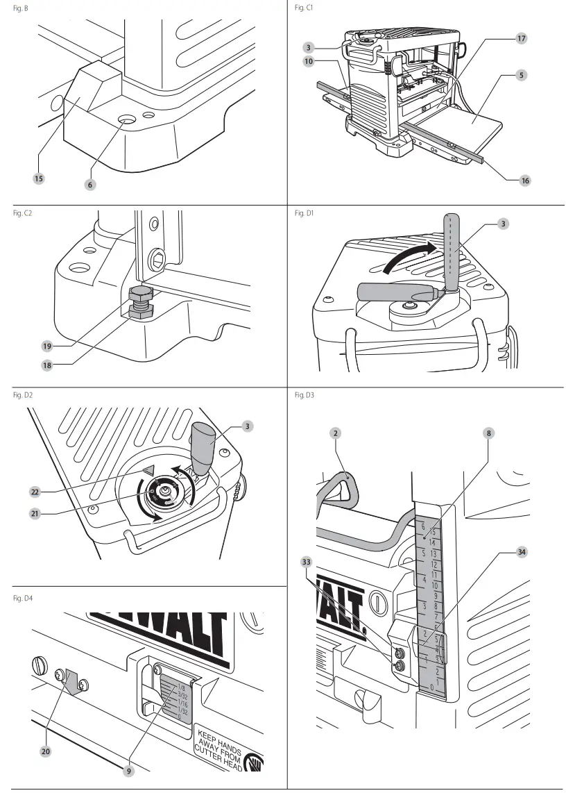 DEWALT DW733 12 1 2 Thickness Planer - fig