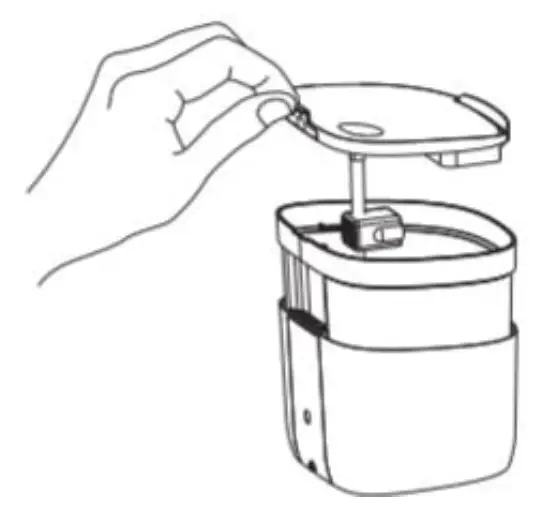 PETONEER PN-110013-01 1.9L Fresco Mini Plus Fountain Drinking Fountain 2