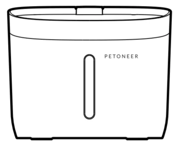 PETONEER PN-110013-01 1.9L Fresco Mini Plus Fountain Drinking Fountain