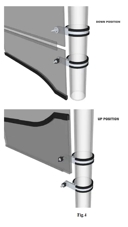 FALCON RIDGE Polaris Ranger XP 800 Folding Windshield 3