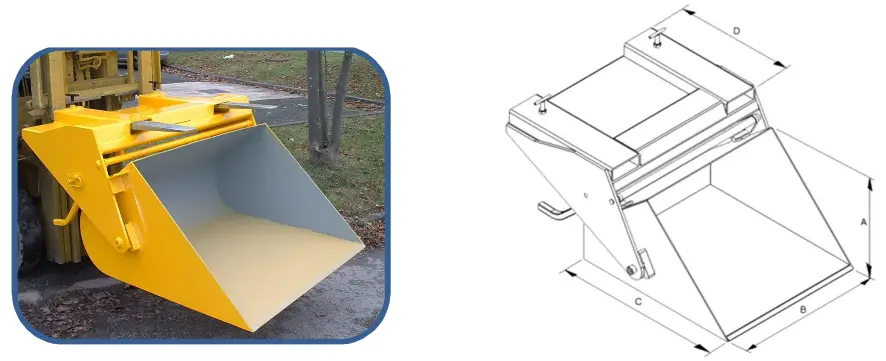 Lifting365 FMS Fork Mounted Scoop - 1