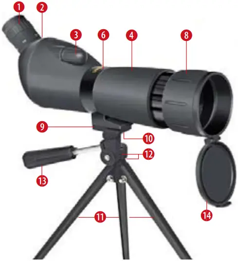 BRESSER 4310000 20-60×60 Spotting Scope A01