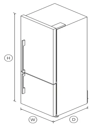 FISHER -PAYKEL-RF135BDRJX4-Freestanding-Refrigerator-Freezer-FIG-1