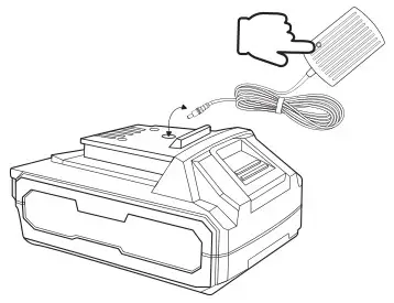 AstroAI DBAX20 Rechargeable Li-ion Battery Pack - Connect the power charger