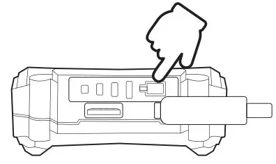 AstroAI DBAX20 Rechargeable Li-ion Battery Pack - Press the Battery Level Indicator button