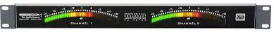 SESCOM SES-VUA-1RU Balanced Stereo Analog Audio Reference VU Meter with 40-LED Per Channel Display
