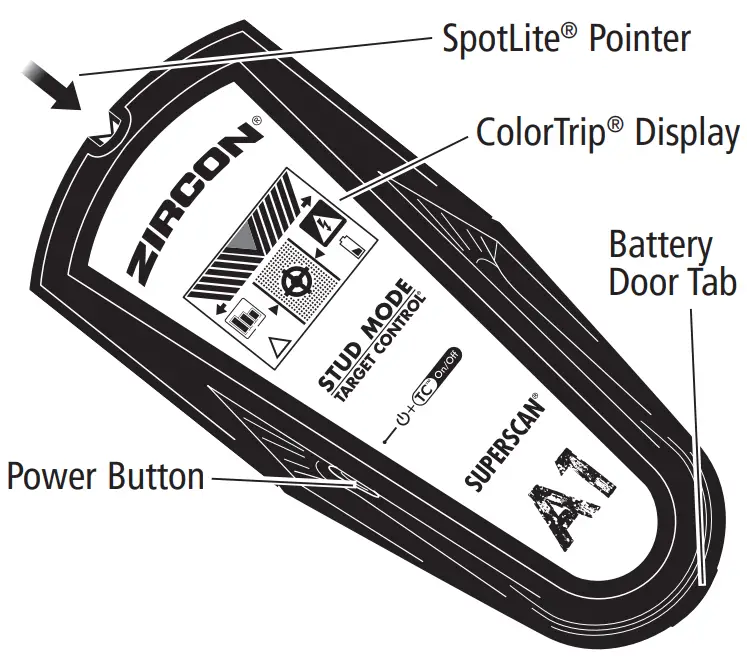 ZIRCON SuperScan A1 Advanced Stud Finder - fig