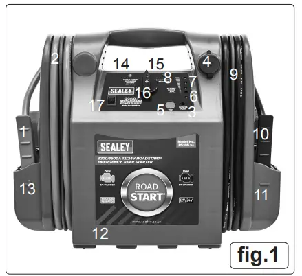 SEALEY-RS105-V4-Roadstart-Emergency-Jump-Starter-fig-2