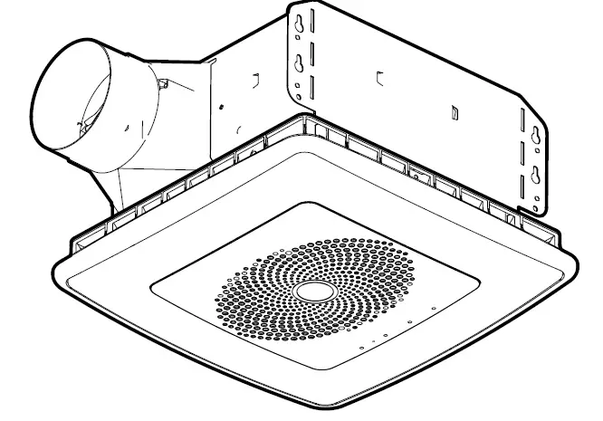 BROAN NuTone VC110CCT 110 CFM Voice Controlled Smart Exhaust Fan 1