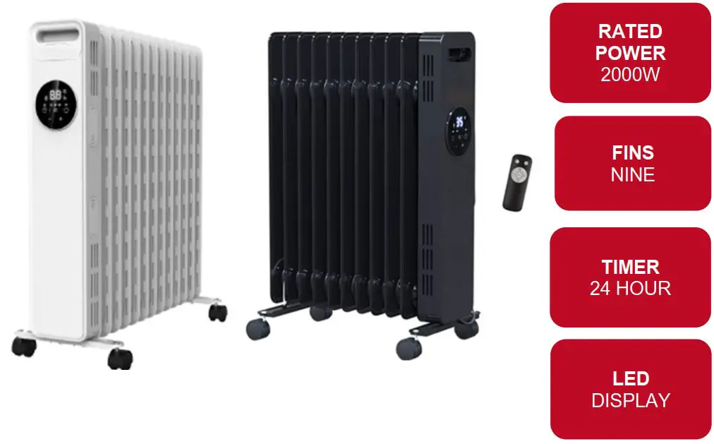 Netta 333-730-886 2000w Digital Oil Heater Instruction Manual Netta 333-730-886 2000w Digital Oil Heater Instruction Manual