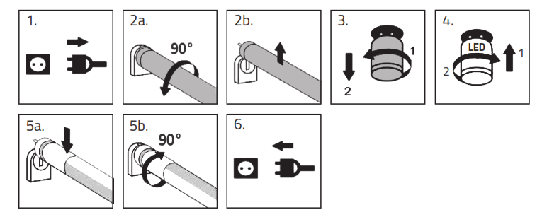 LEDISONS LED Fluorescent Tube - Magnetic Balslast