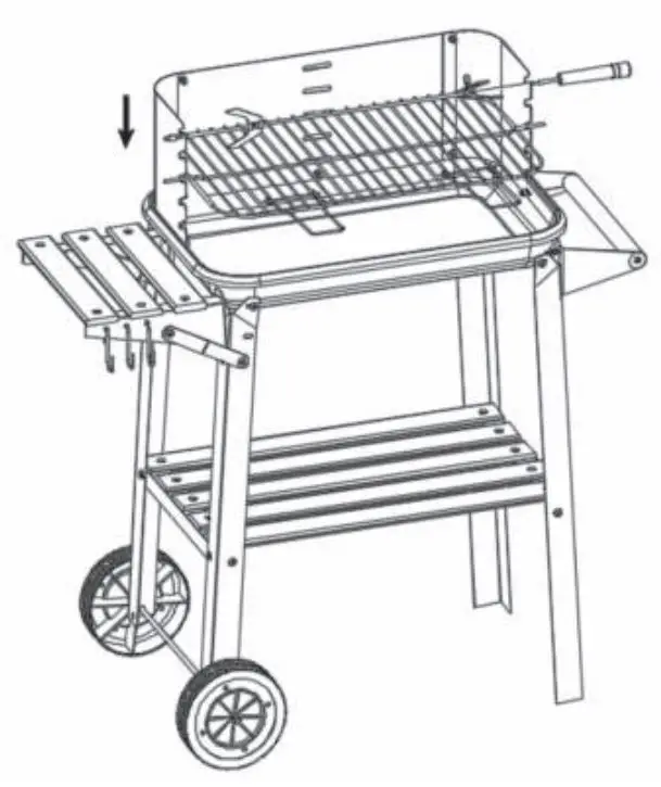 Obelink X86-000040 Rectangular Barbecue Grill Instruction Manual - How to use