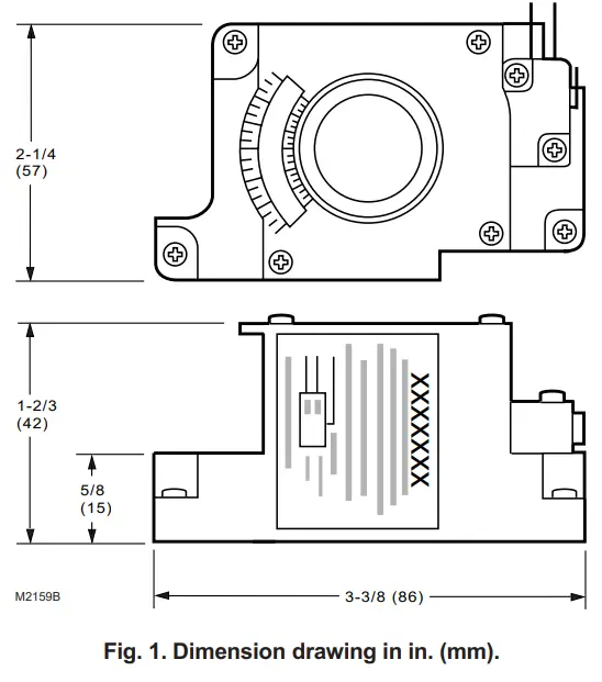 Honeywell 201052A-B Auxiliary Switch- fig1