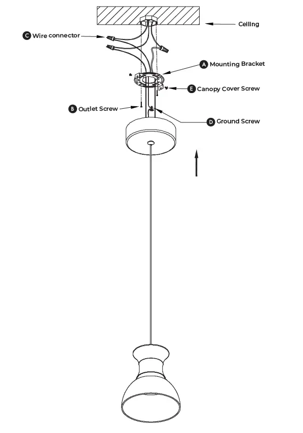 VONN-VAP2301-7-Inch-Up-Down-1-Light-Integrated-LED-Black-Pendant-Lighting-Fixture-FIG-5