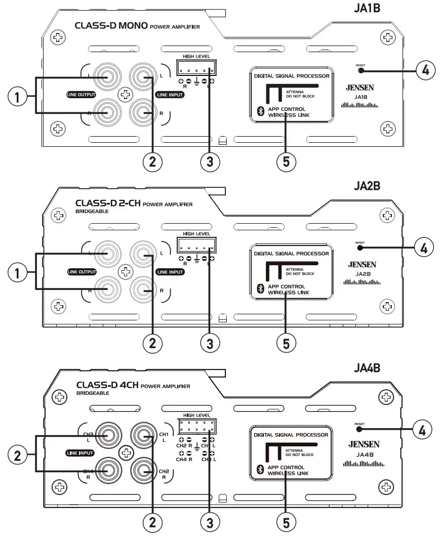 JENSEN 110JA1B Mono Amplifiers - fig2