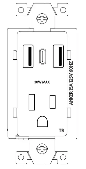 ANKER A9312 USB-C Wall Outlet