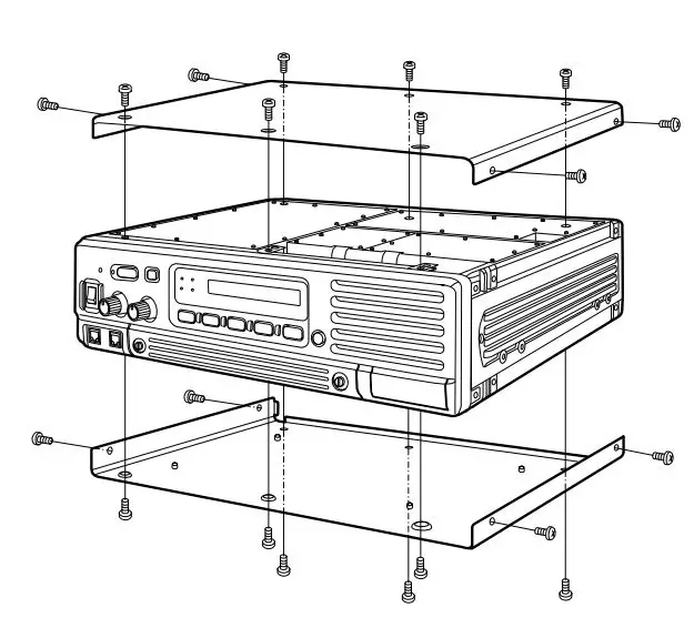 ICOM IC-FR3100 VHF Radio Repeater Instruction Manual - Opening the repeater’s case