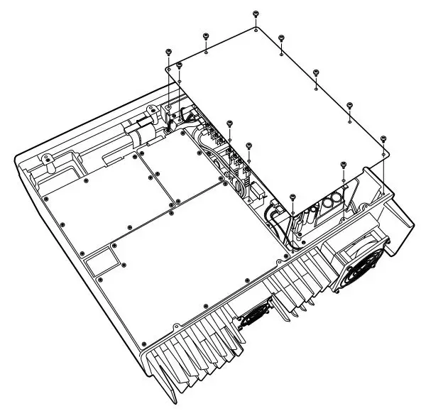 ICOM IC-FR3100 VHF Radio Repeater Instruction Manual - Remove the 12 screws