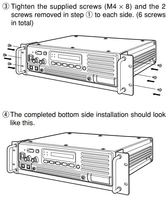 ICOM IC-FR3100 VHF Radio Repeater Instruction Manual - Using the optional MB-78