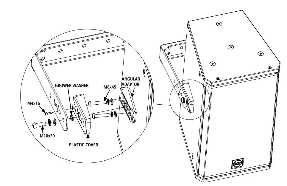 VERTICAL MOUNTING WITH U BRACKET