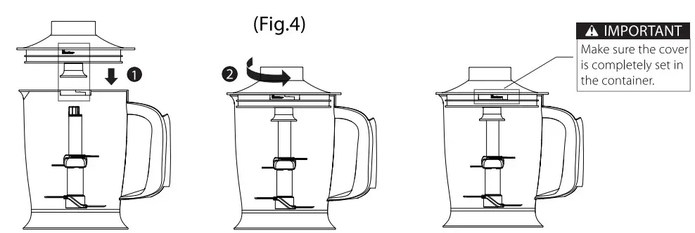 Elechomes HB102 4-In-1 Multi Use Hand Blender - fig 4