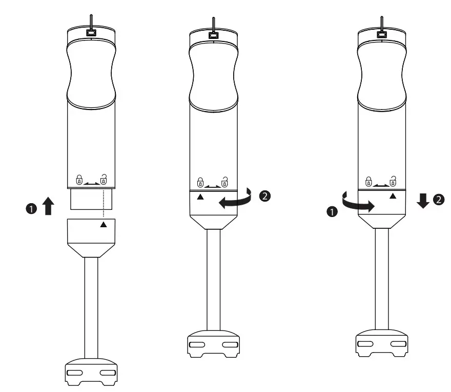 Elechomes HB102 4-In-1 Multi Use Hand Blender - hand