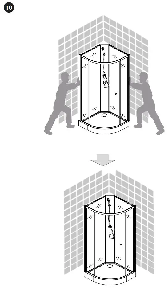 BATH DELUXE ATLANTA 90x90x195cm Installation Guide - How to use
