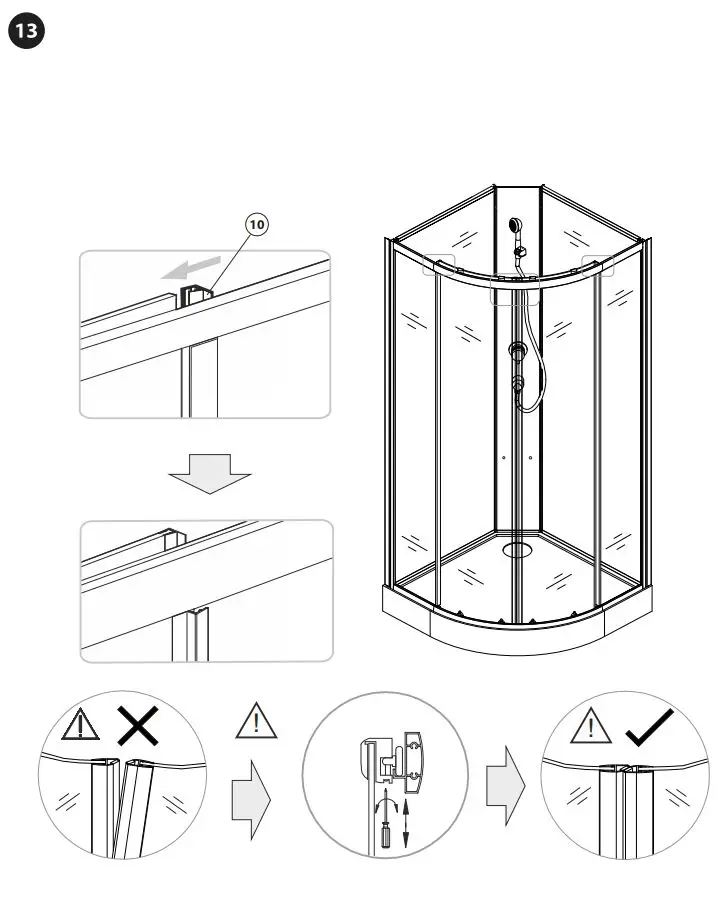 BATH DELUXE ATLANTA 90x90x195cm Installation Guide - How to use