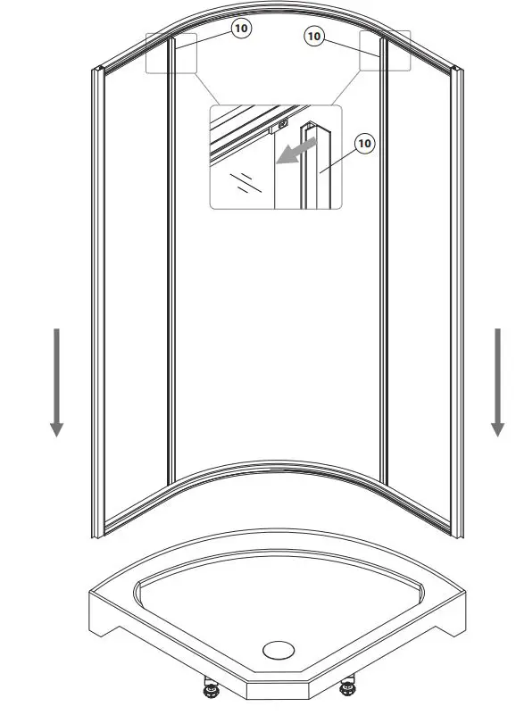 BATH DELUXE ATLANTA 90x90x195cm Installation Guide - How to use