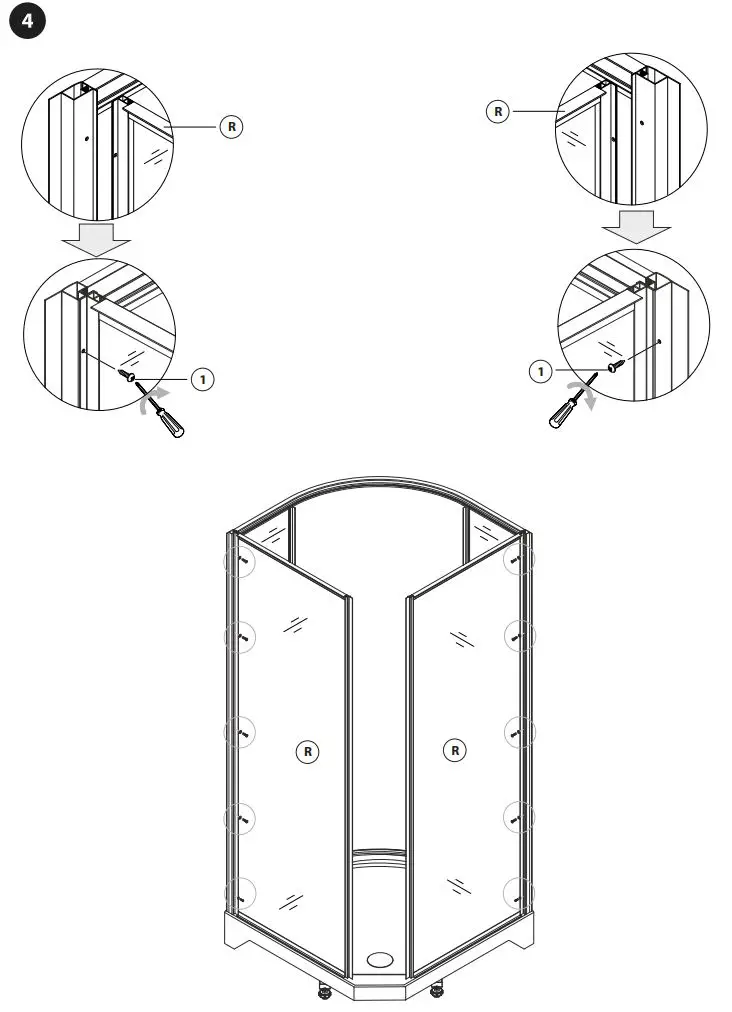 BATH DELUXE ATLANTA 90x90x195cm Installation Guide - How to use