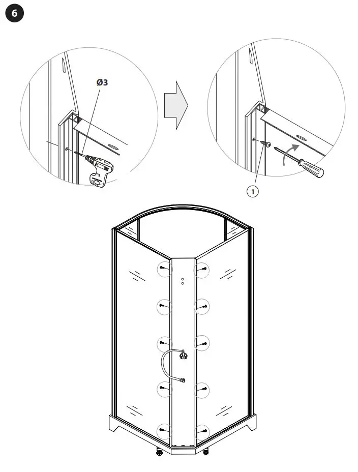 BATH DELUXE ATLANTA 90x90x195cm Installation Guide - How to use