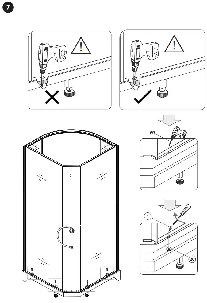 BATH DELUXE ATLANTA 90x90x195cm Installation Guide - How to use