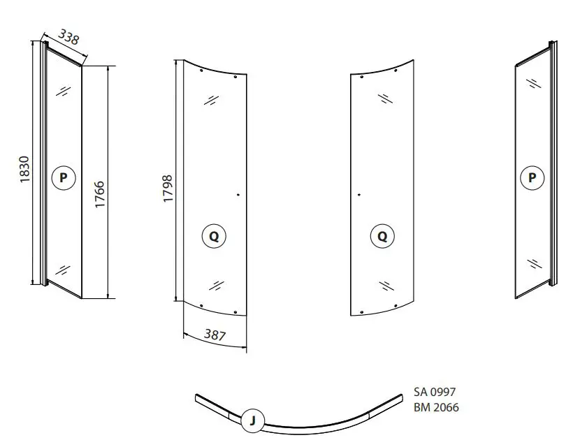 BATH DELUXE ATLANTA 90x90x195cm Installation Guide - Tools