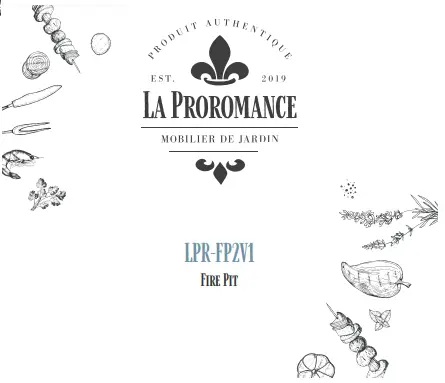 LA PROROMANCE LPR-FP2V1 Fire Pit - logo 1
