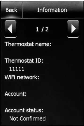 nevent NUHEAT Signature Thermostat User Manual - THERMOSTAT INFORMATION
