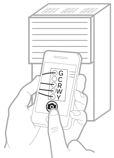 Take picture of wiring