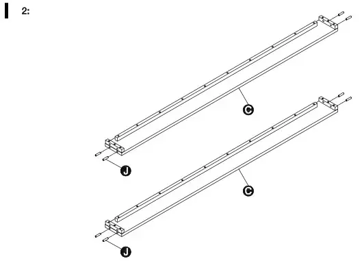 Camaflexi BA00642 3 Platform Bed Frame - assembly 3